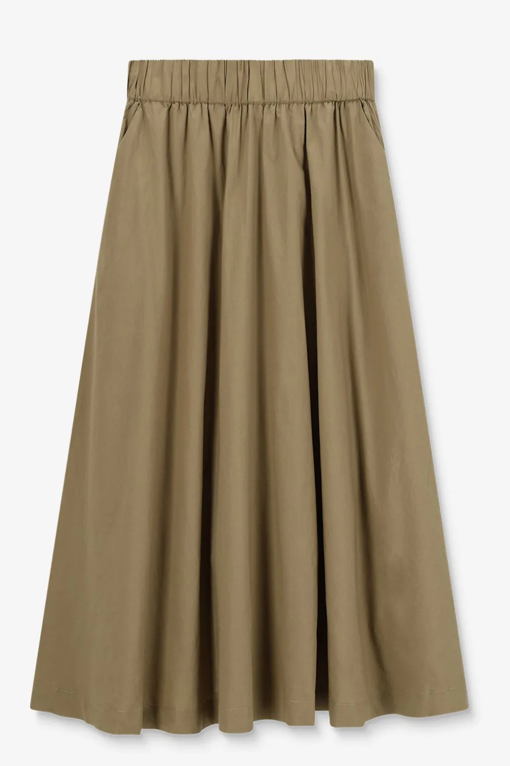 Groene midi-rok