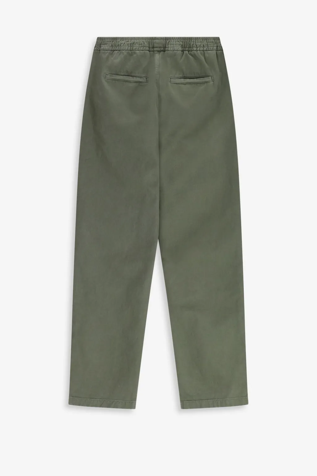 Groene mid-rise chino met elastische taille
