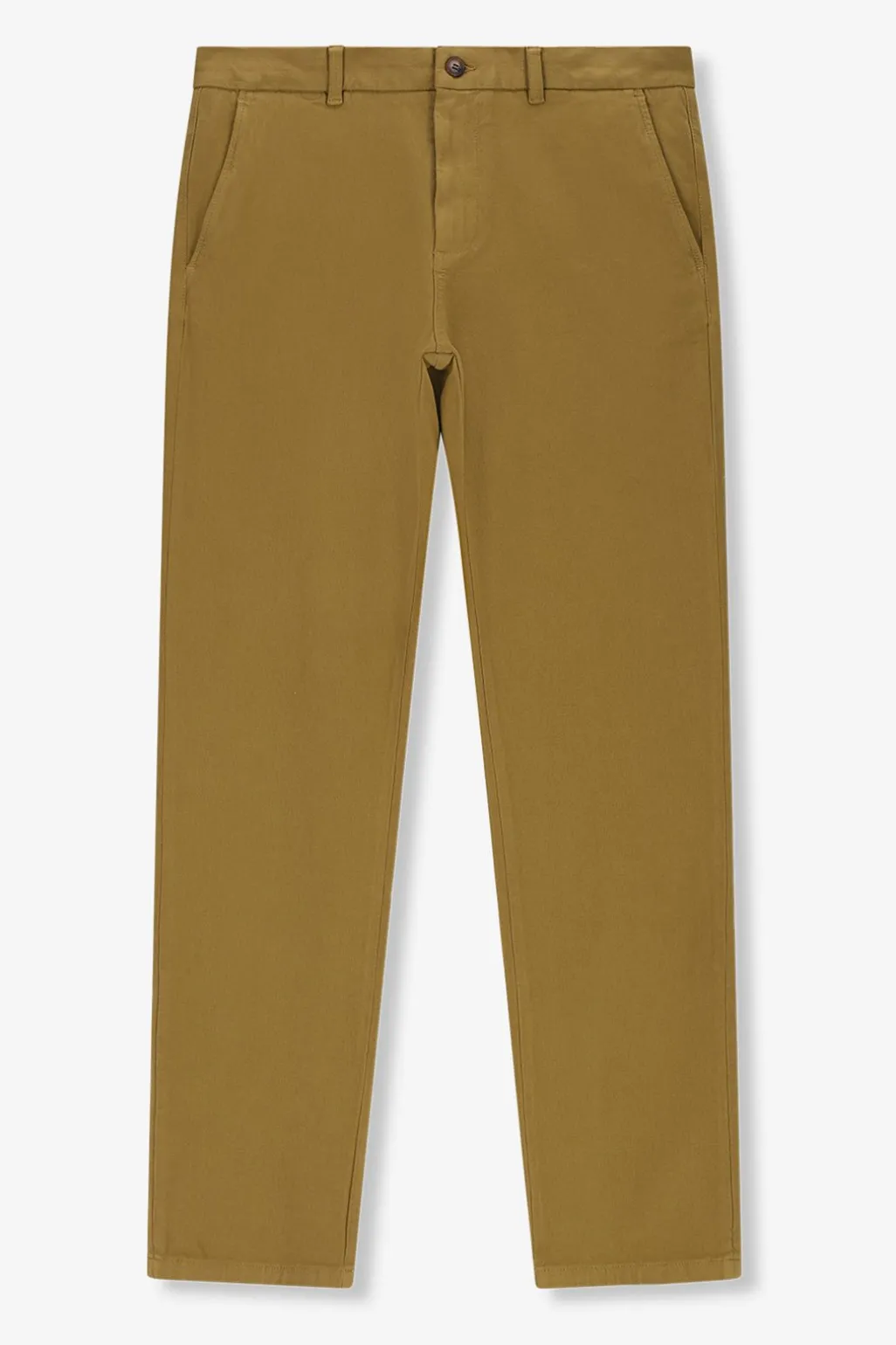 Groene mid-rise chino met elastische taille
