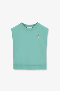 Groene mouwloze sweater