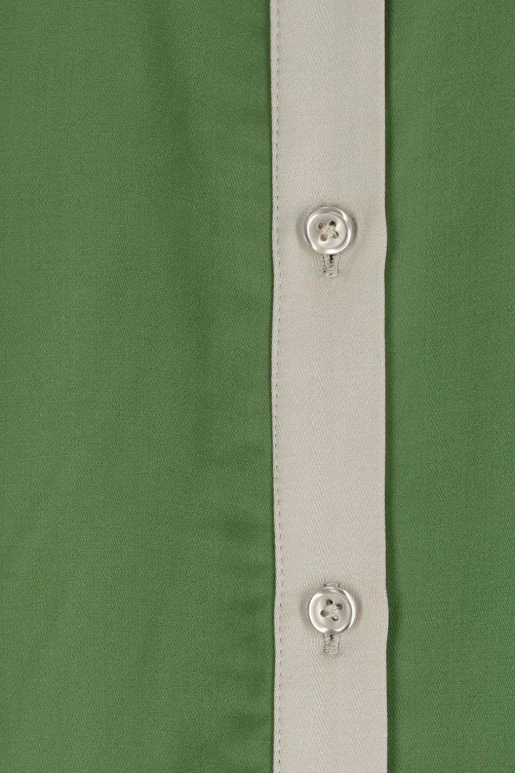 Groene oversized satijnen blouse