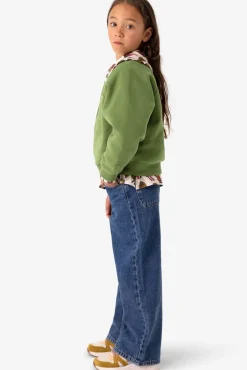 Groene oversized sweater met print
