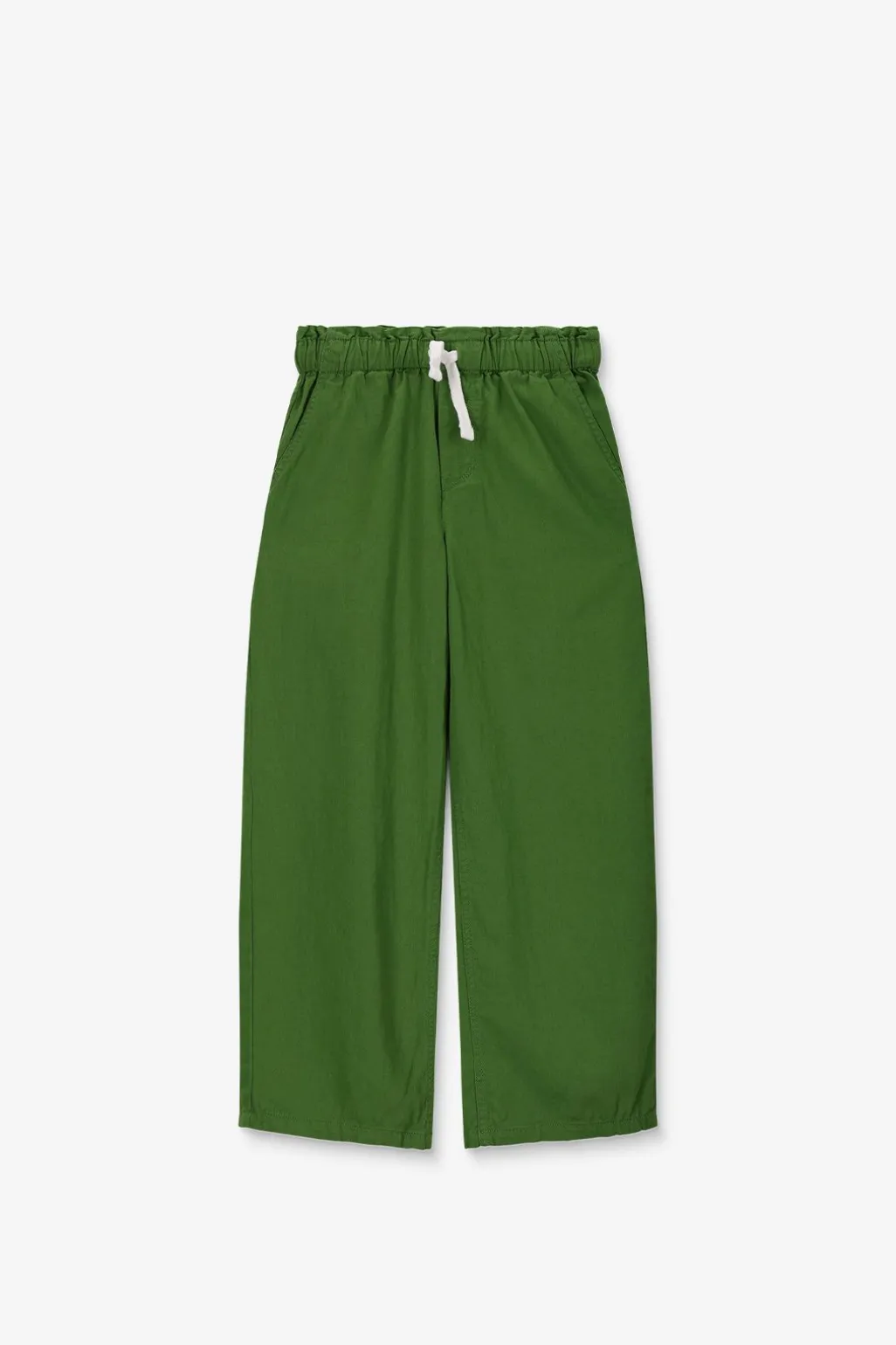 Groene pull on broek