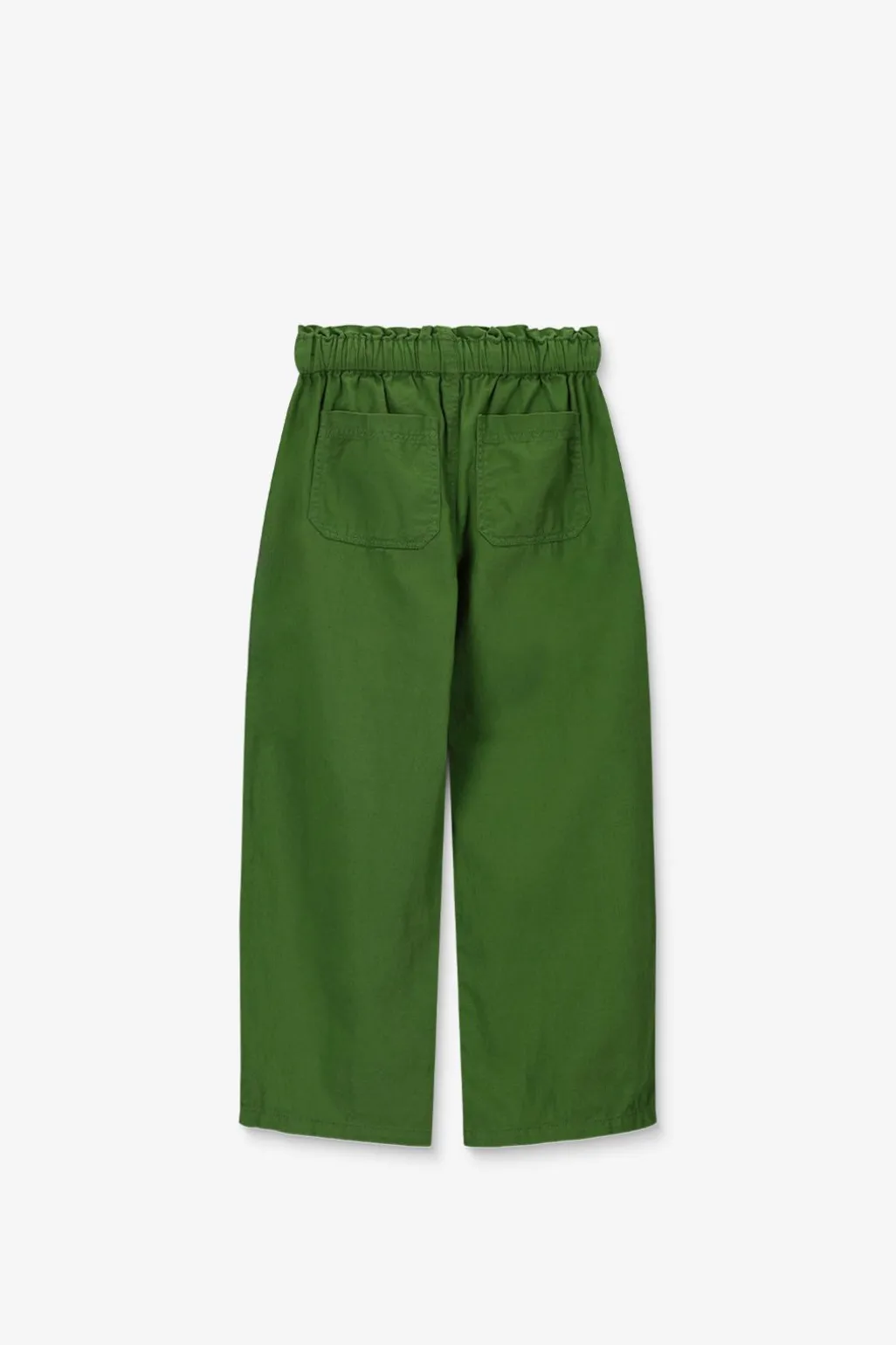 Groene pull on broek