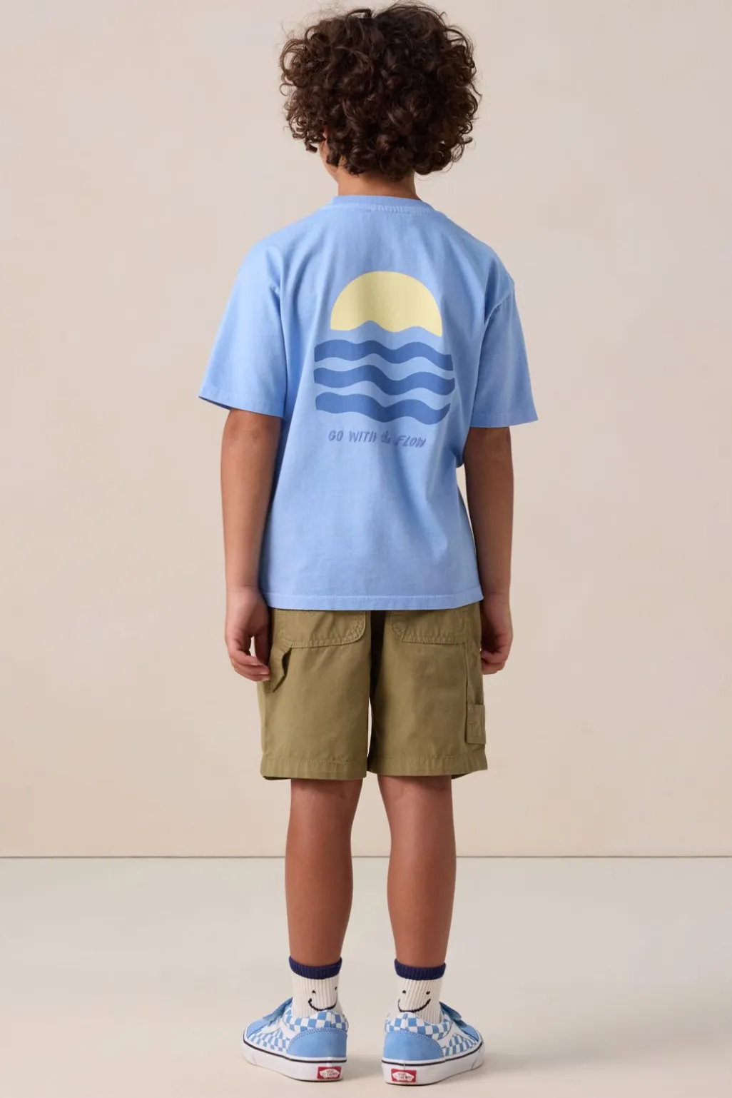 Groene pull on shorts