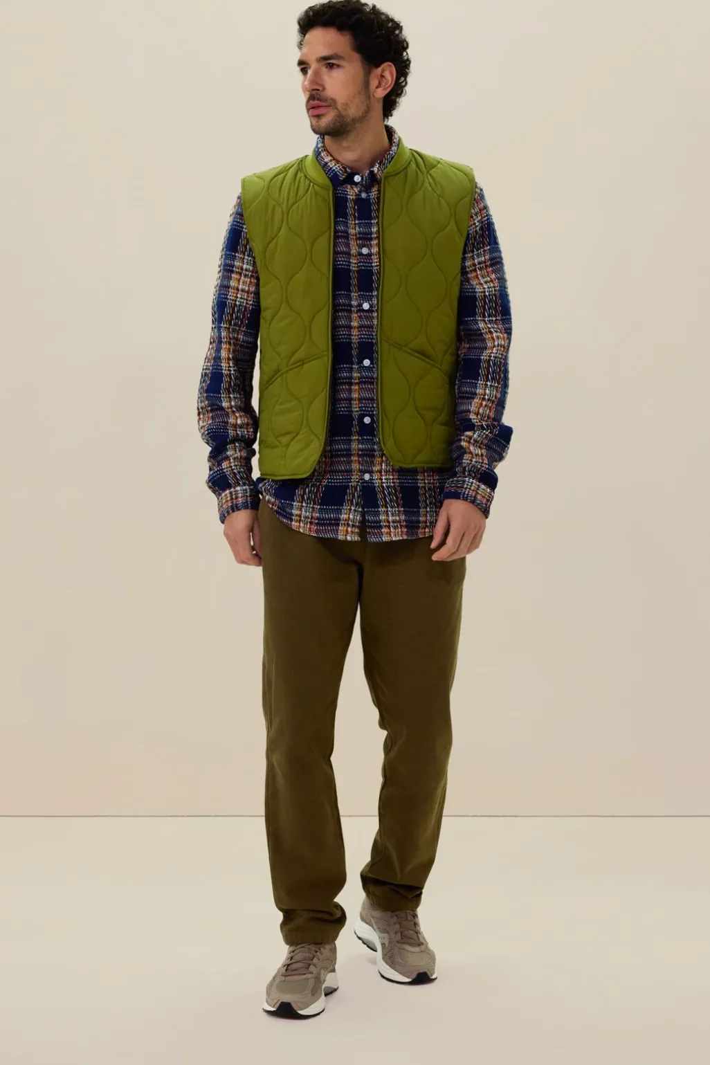 Groene quilted bodywarmer