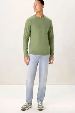 Groene raglan sweater