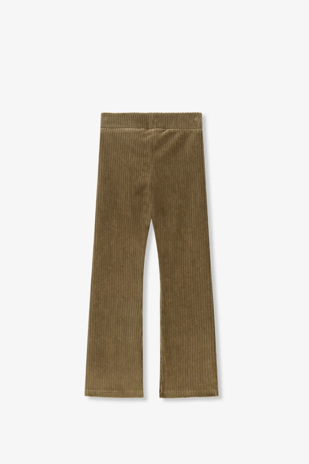 Groene rib flared legging