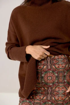 Groene rok met mozaïek print