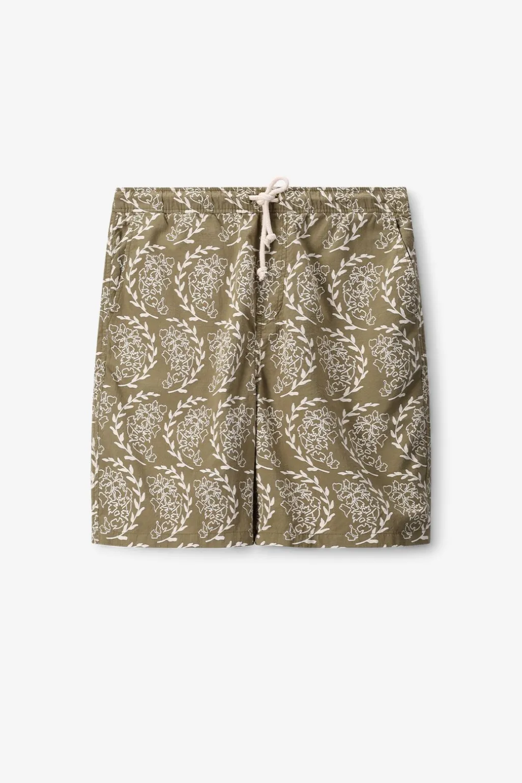 Groene short met print