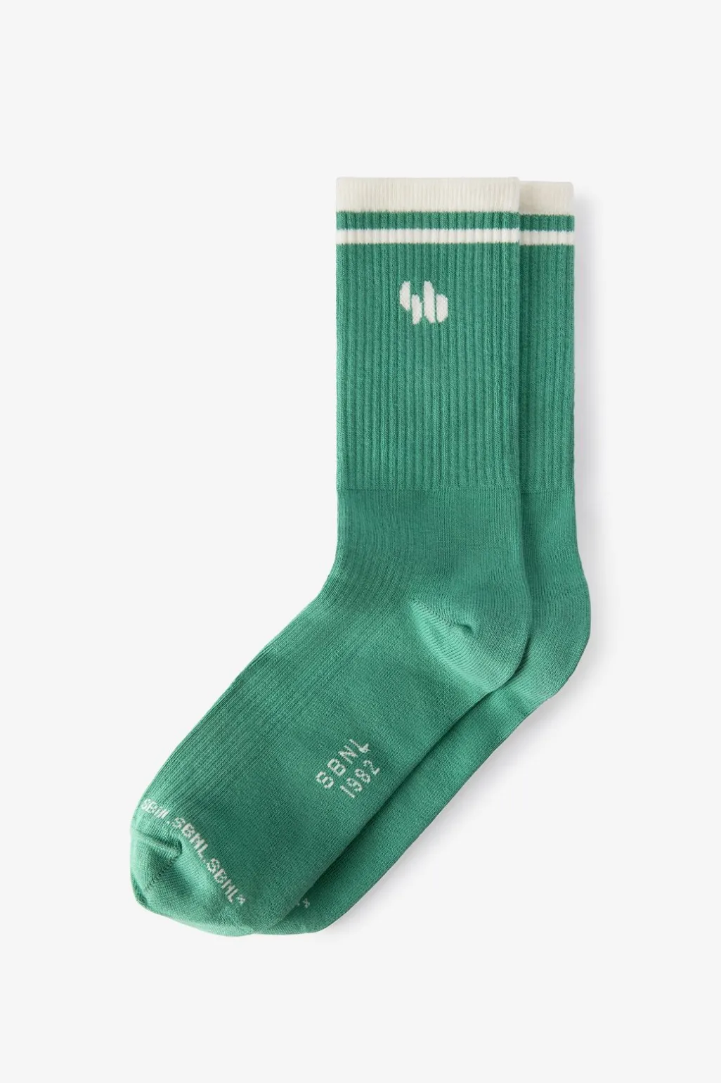 Groene sokken met logo