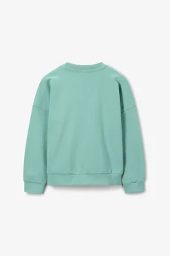 Groene sweater met artwork