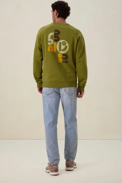 Groene sweater met print