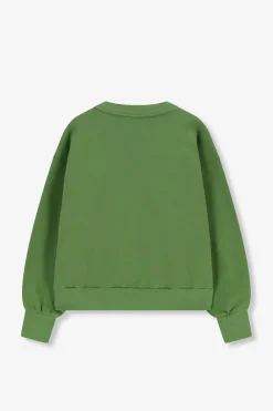 Groene sweater met V-hals