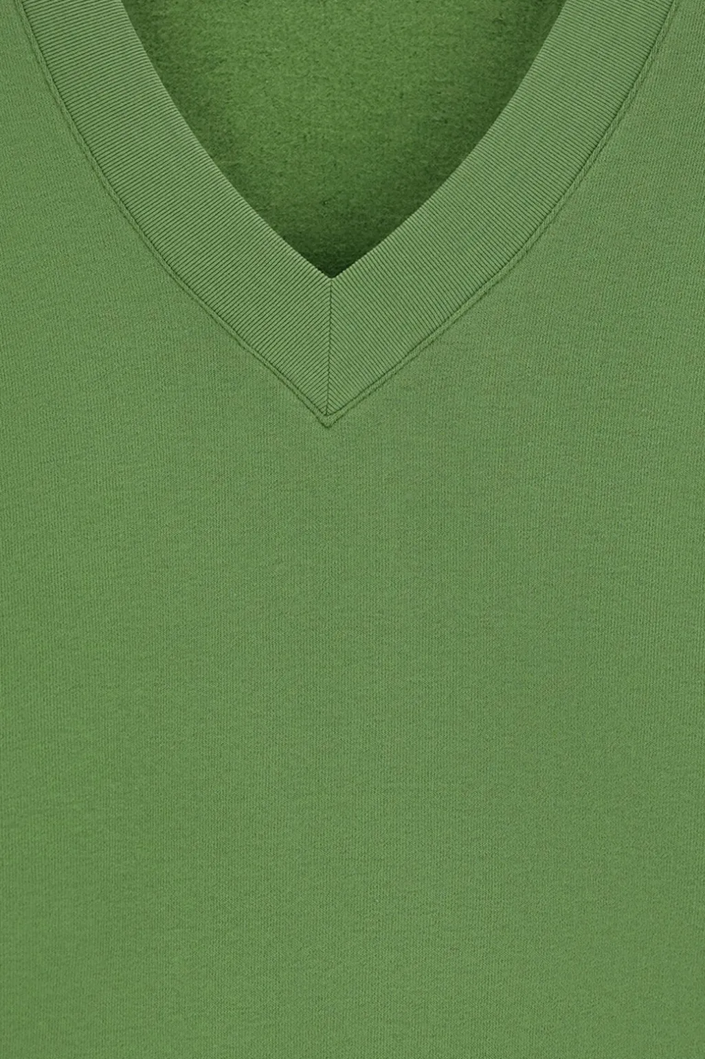 Groene sweater met V-hals