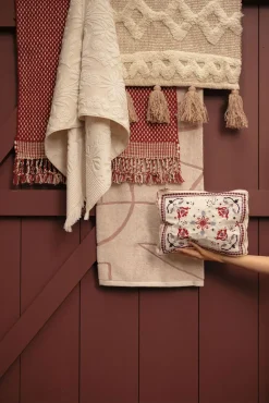 Handdoek met all over bloemenprint