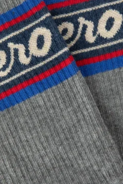 Heroes on Socks grijze sokken met strepen