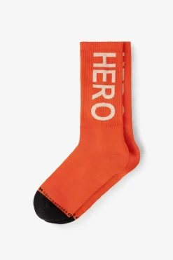 Heroes on Socks oranje sokken