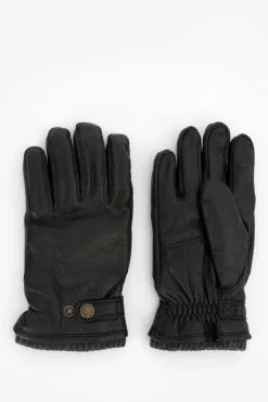 Hestra zwarte handschoenen leer