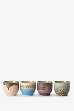 HKliving 70's ceramics mokken lagoon set
