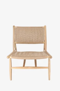 Houten rotan stoel