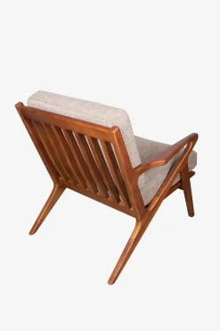 Houten stoel mid century bruin