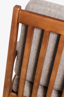Houten stoel mid century bruin