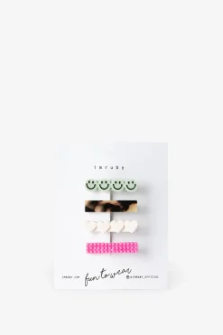 Imruby multicolour haarclips