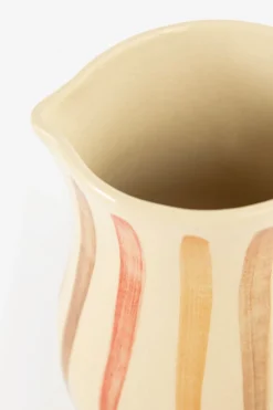 Karaf beige met strepen