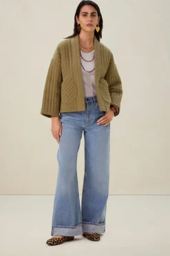 Khaki kimono jack