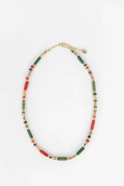 Korte ketting met multicolour kralen
