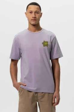 Lavendel T-shirt met artwork