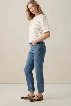 LEE blauwe high waist mom jeans