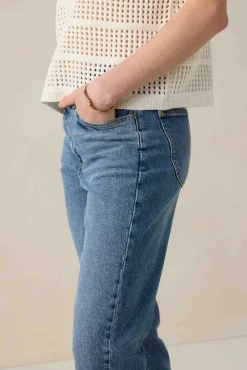 LEE blauwe high waist mom jeans