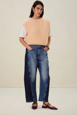 LEE blauwe mid waist straight jeans