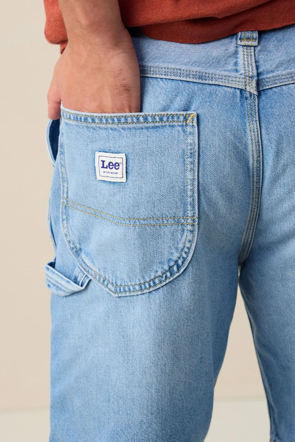 LEE lichtblauwe loose fit denim short