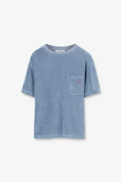 Lichtblauw badstof T-shirt