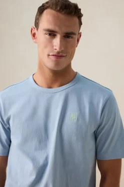 Lichtblauw T-shirt met artwork