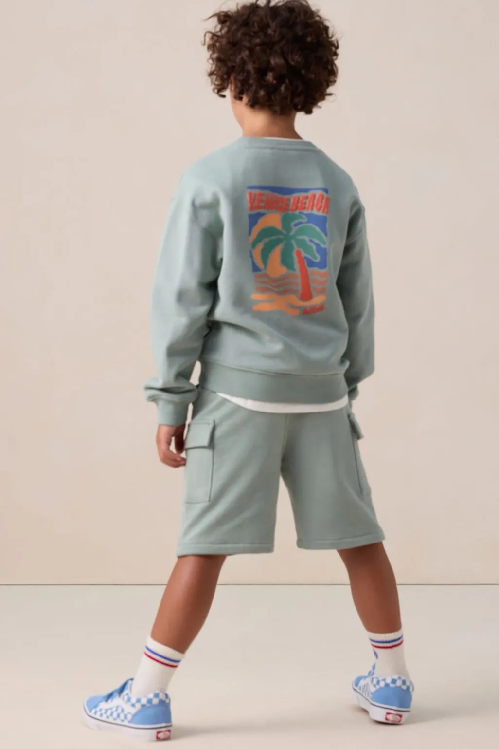 Lichtblauwe cargo short