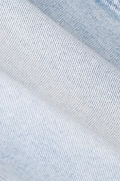 Lichtblauwe cropped jeans