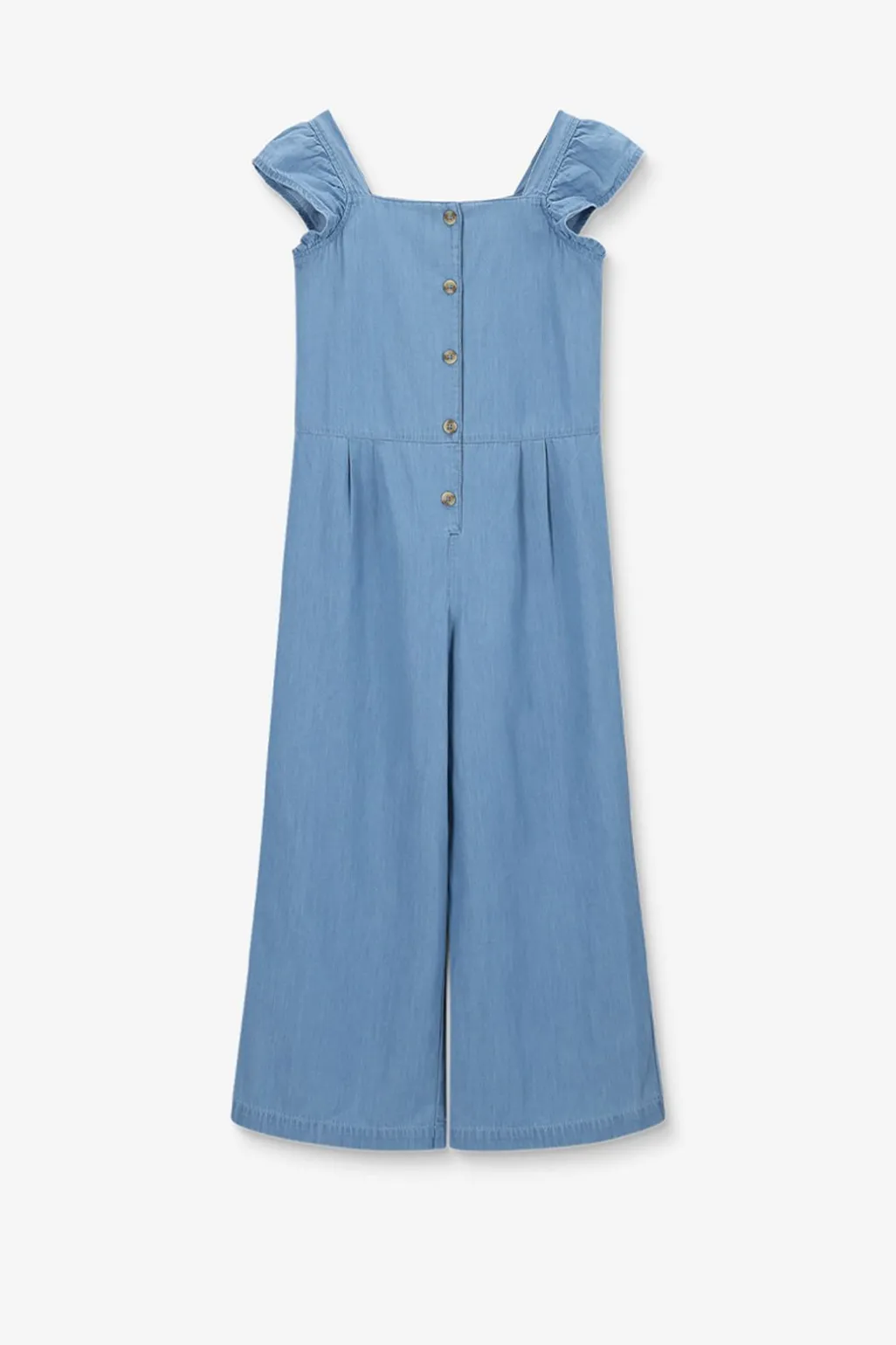 Lichtblauwe denim jumpsuit