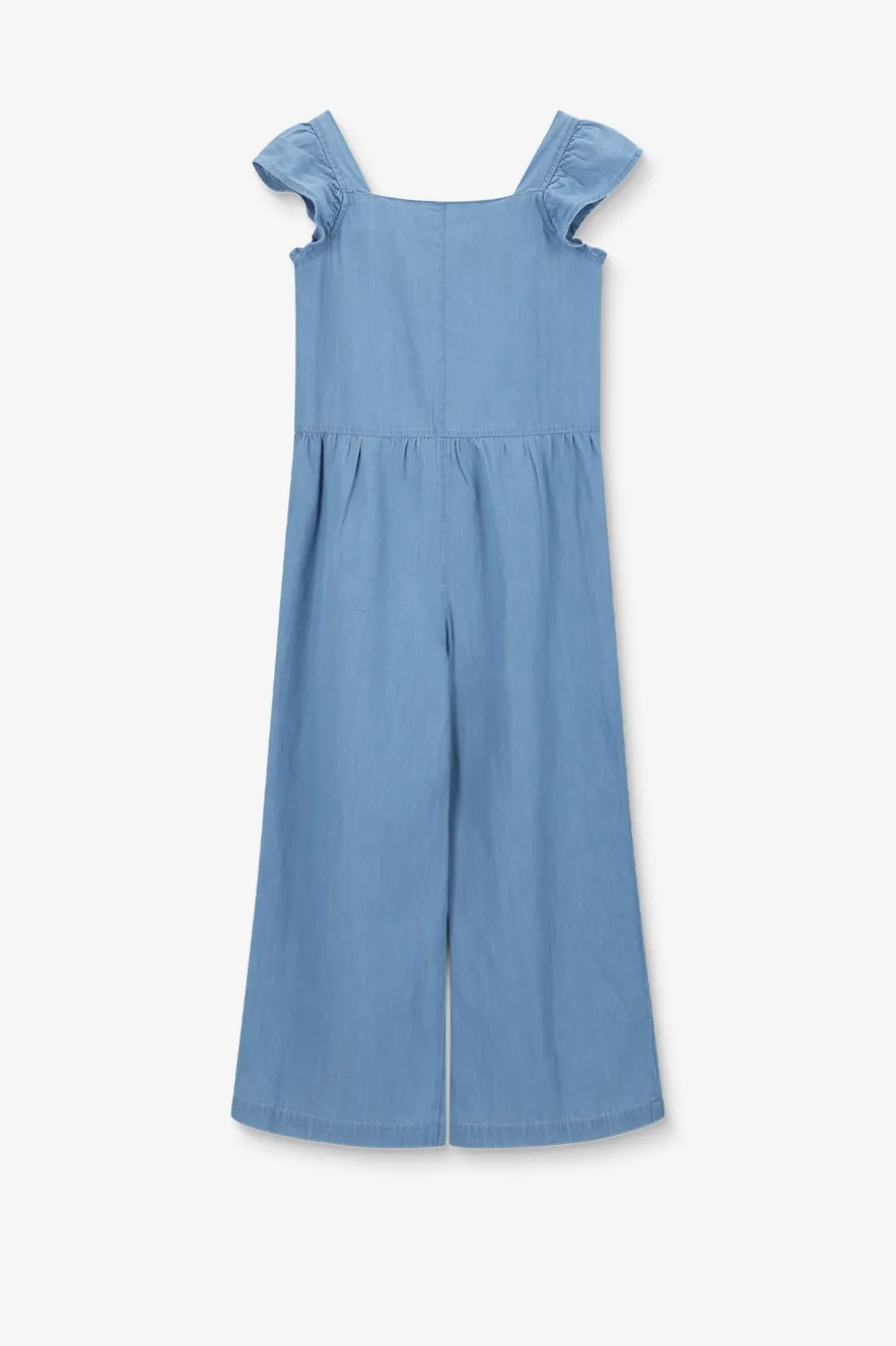 Lichtblauwe denim jumpsuit