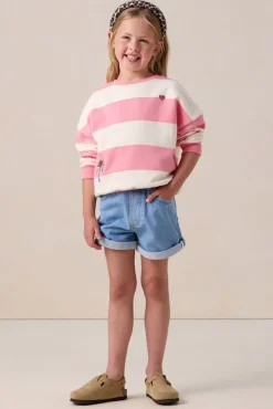 Lichtblauwe denim short