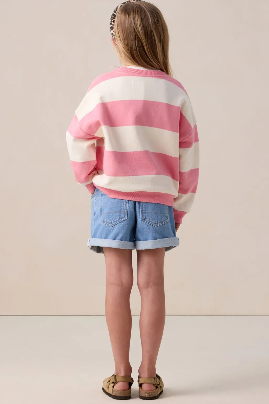 Lichtblauwe denim short