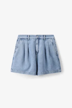 Lichtblauwe denim shorts