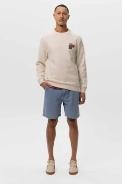 Lichtblauwe denim shorts