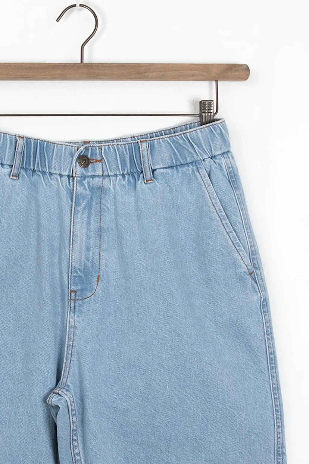Lichtblauwe denim shorts