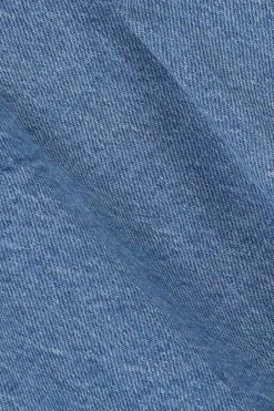 Lichtblauwe denim skort