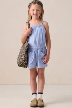 Lichtblauwe playsuit