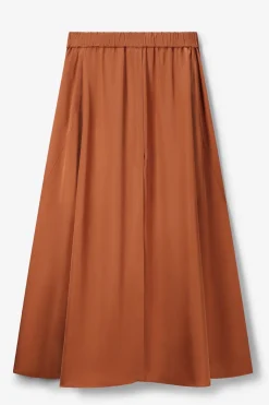 Lichtbruine maxi rok